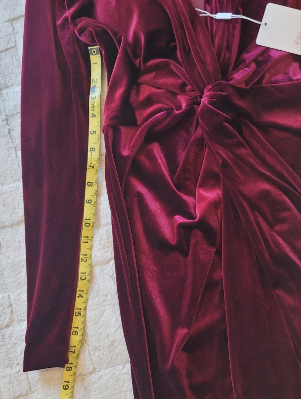 NWT Long Sleeve Burgundy Dress Size 8 - Picture 5 of 11